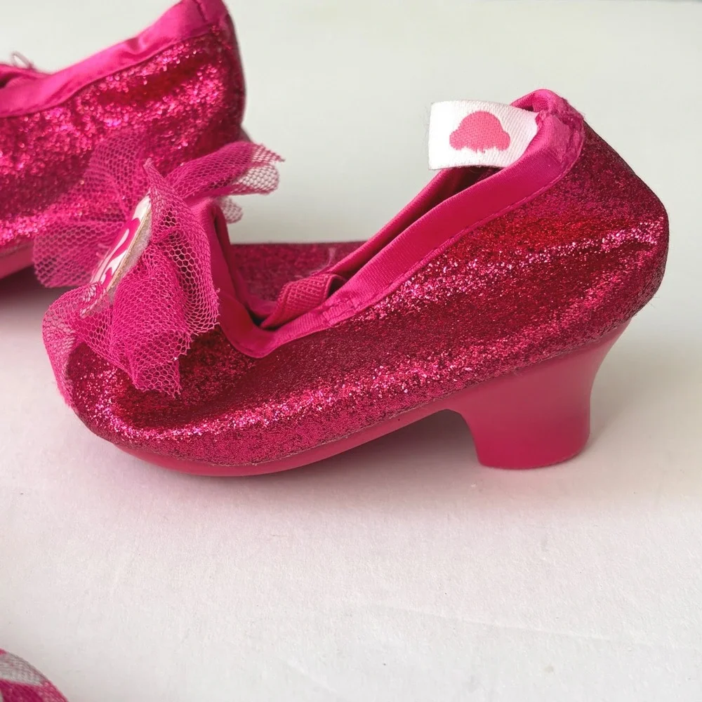 Build a Bear BAB‎ x Barbie Dress Shoes Set Glittery Pink Polka Dot Outfit
